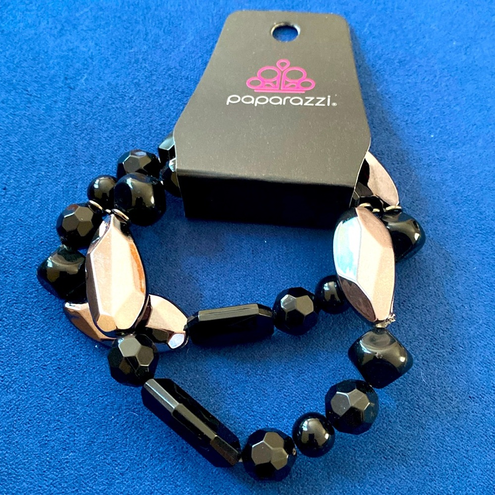 NWT Double Beaded Stretch Bracelet